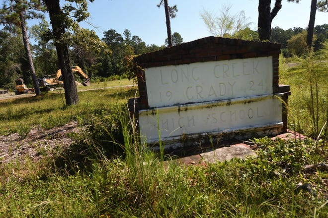 The last remnants of Long Creek School in Rocky Point were recently demolished.