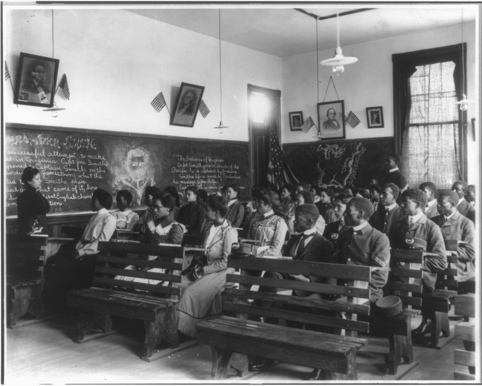 History class at Tuskegee Institute, ca. 1902Photographer: Frances Benjamin Johnston [Via MerlinFTP Drop]