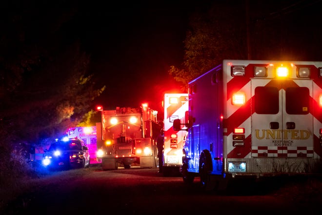 Antrim, Old Washington, Fairview, Liberty, and Lore City fire departments responded to a report of explosion and structure fire on Glenview Road Tuesday night.