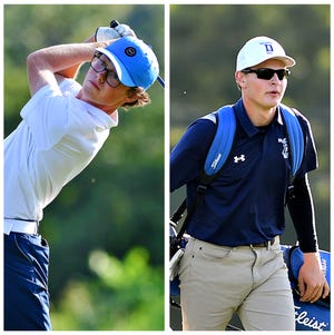 Sophomore Reed Krosse, left, and junior Lane Krosse have helped lead the Dallastown golf team to the top of the York-Adams League.