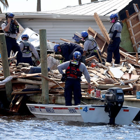 Members of the Miami-Dade Florida Task Force 1 Sea