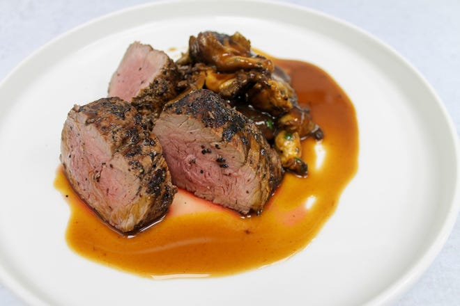 This is the veal tenderloin from The Bridgewater Modern Grill, which is scheduled to open at 2011 S. First St. in the new River 1 complex on Oct. 25, 2022.