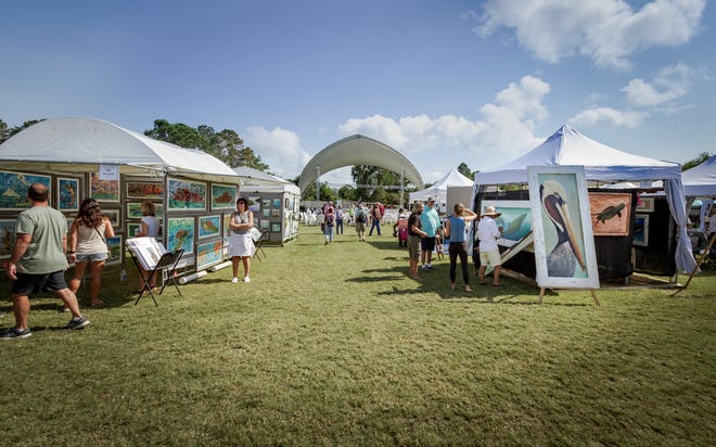 The Festival of the Arts is held at the Mattie Kelly Cultural Arts Village off Commons Drive in Destin.