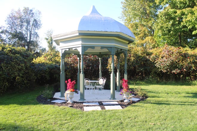 The cupola that was once on top of the Oscar Long House at 142 E. Main St. in Ionia is now the gazebo at The Olde Stone Porch, 3363 N. State Road (M-66) in Ionia.