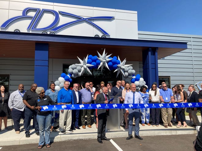 Trucking company RDX celebrates its new Memphis headquarters on American Way on Friday, Oct. 7, 2022.