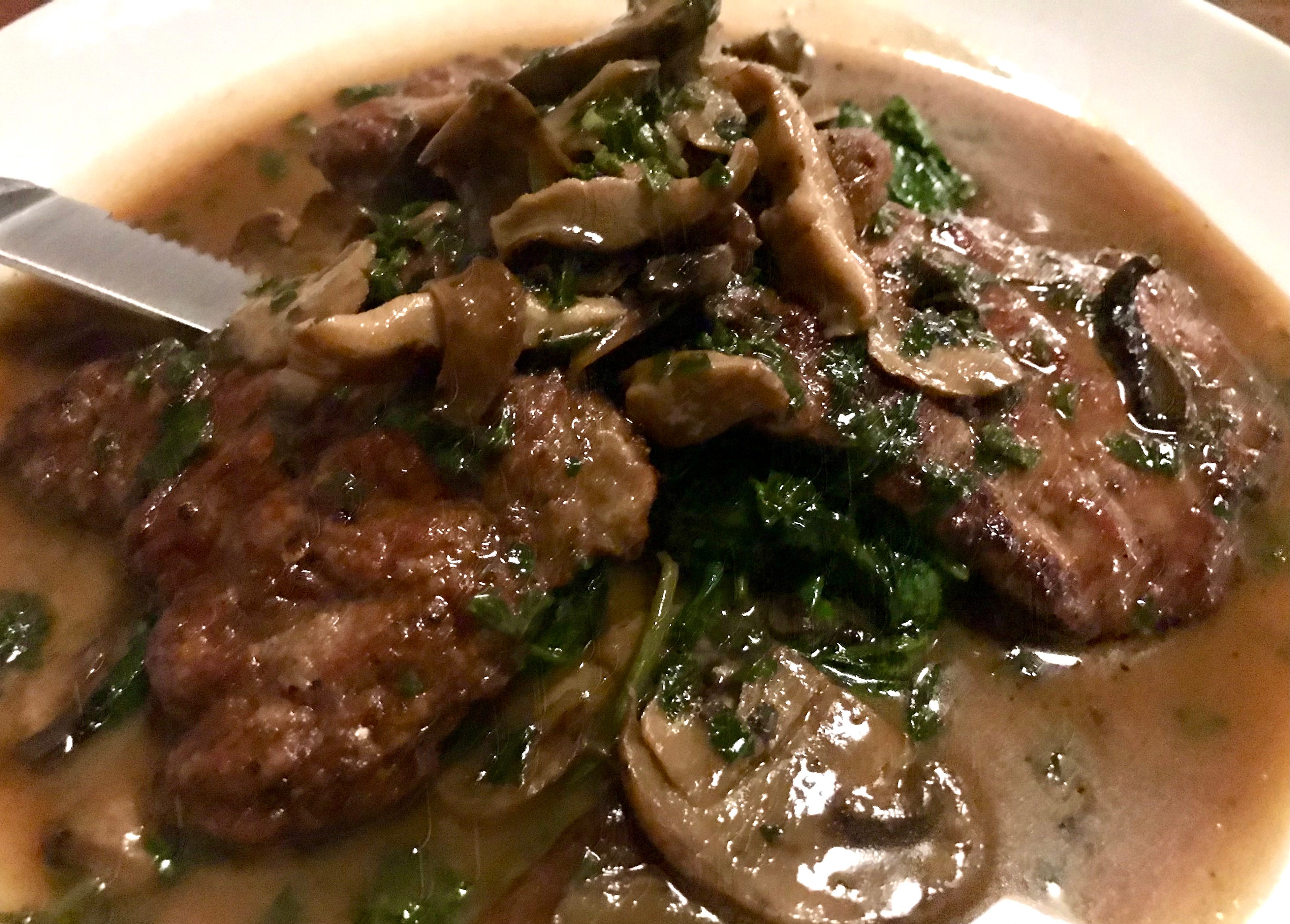 Veal marsala with mushrooms at the Italian restaurant Sorella, in Milwaukee's Bay View neighborhood.