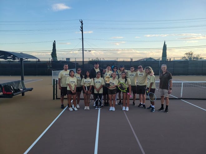 The Austin High School tennis team won the District 1-4A fall team title this year.