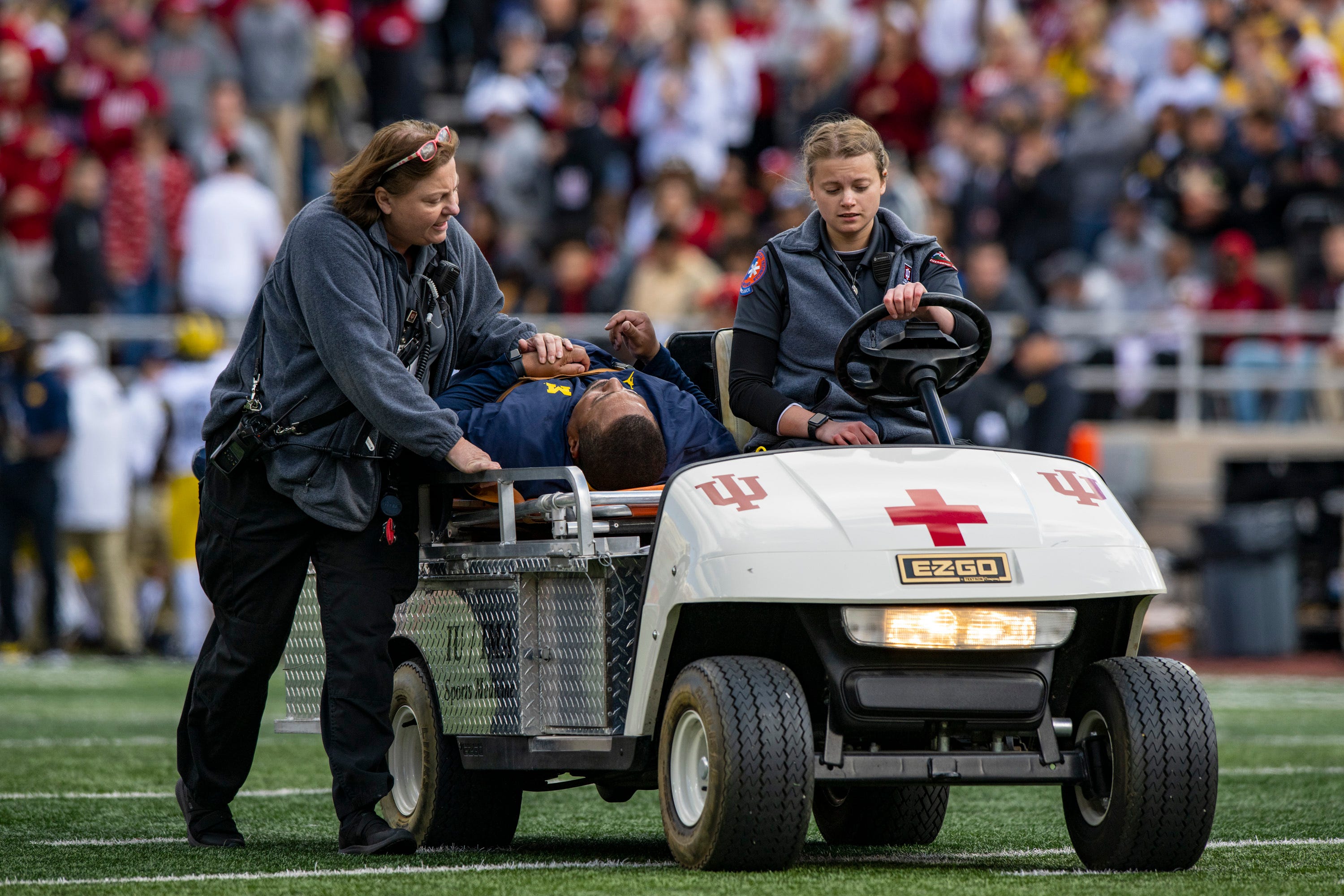 Michigan RB coach Hart in stable condition after collapsing on sideline Michigan RB coach Hart in stable condition after collapsing on sideline