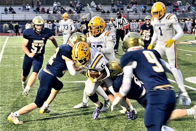 Lancaster fell short in their 34-7 Ohio Capital Conference-Buckeye Division loss against Reynoldsburg Friday night at Fulton Field.