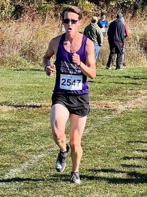 Mount Gilead's Reed Supplee runs in the Marion Harding Cross Country Invitational earlier this season. Supplee and the Indians won a Division III district crown on Saturday and will compete this weekend in the regional at Pickerington North.