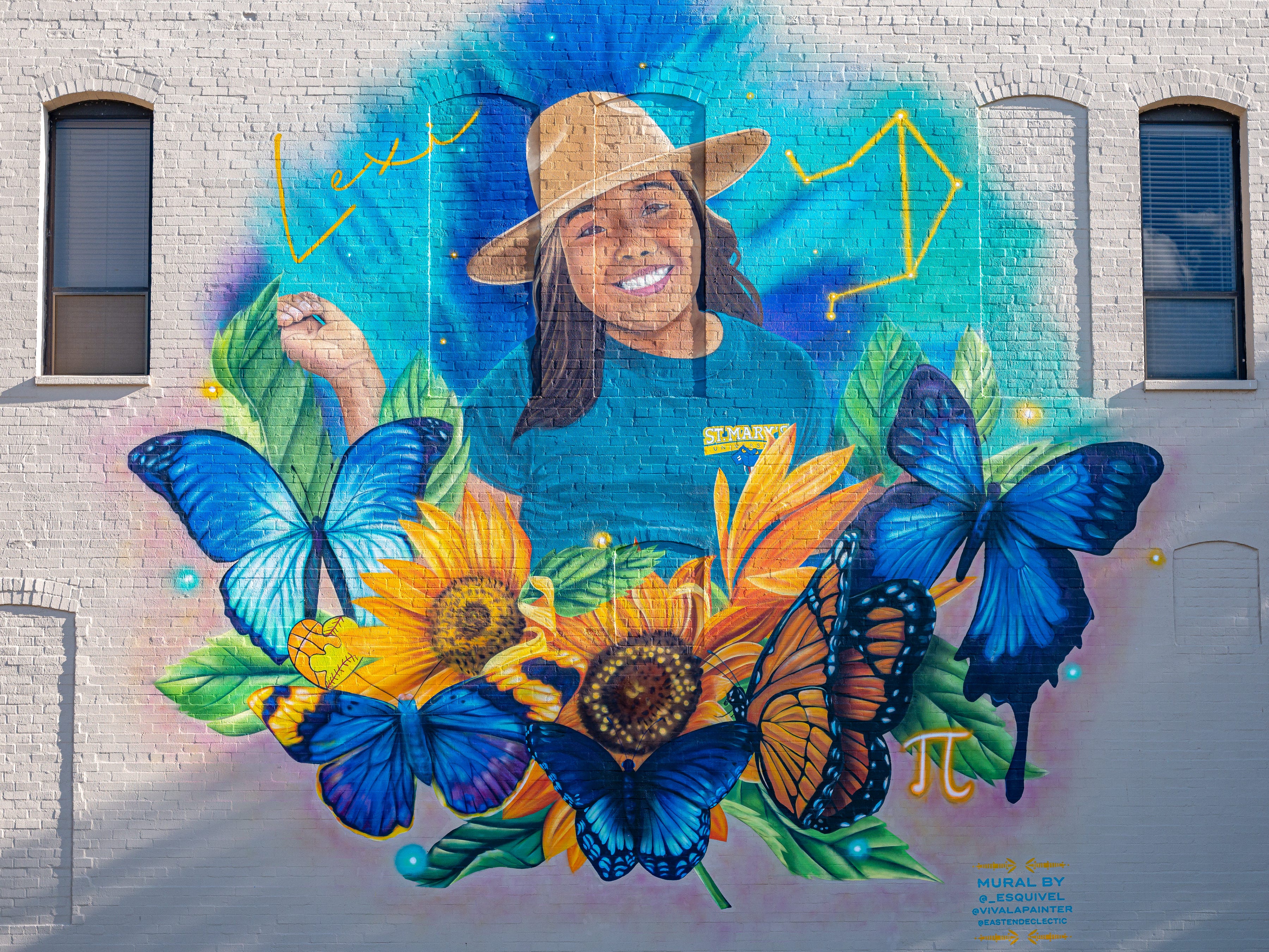 Alexandria "Lexi" Rubio had dreams of attending St. Mary’s University like her mother, so her portrait at the Kessler Courtyard Building, 120 N. East St., shows her wearing one of the university's T-shirts.