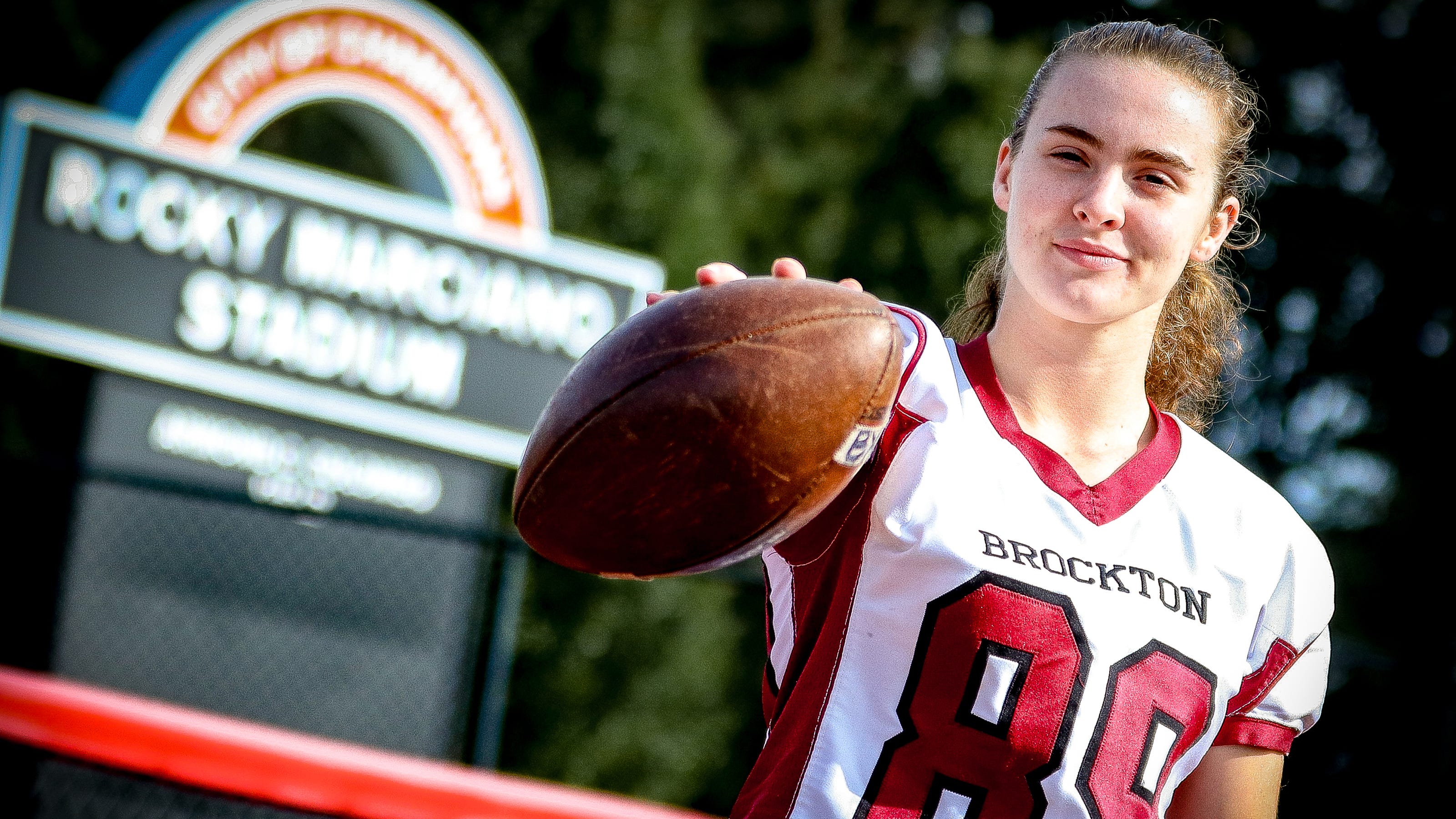Quinn is first girl to score a touchdown for Brockton football