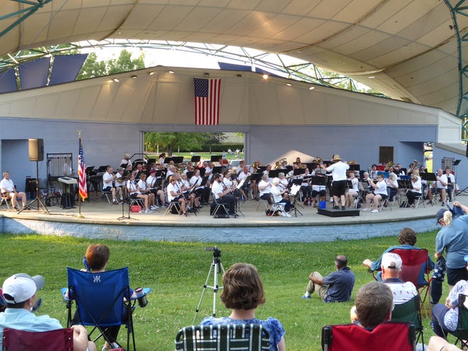 The Oak Ridge Community Band performs during a recent summer concert.