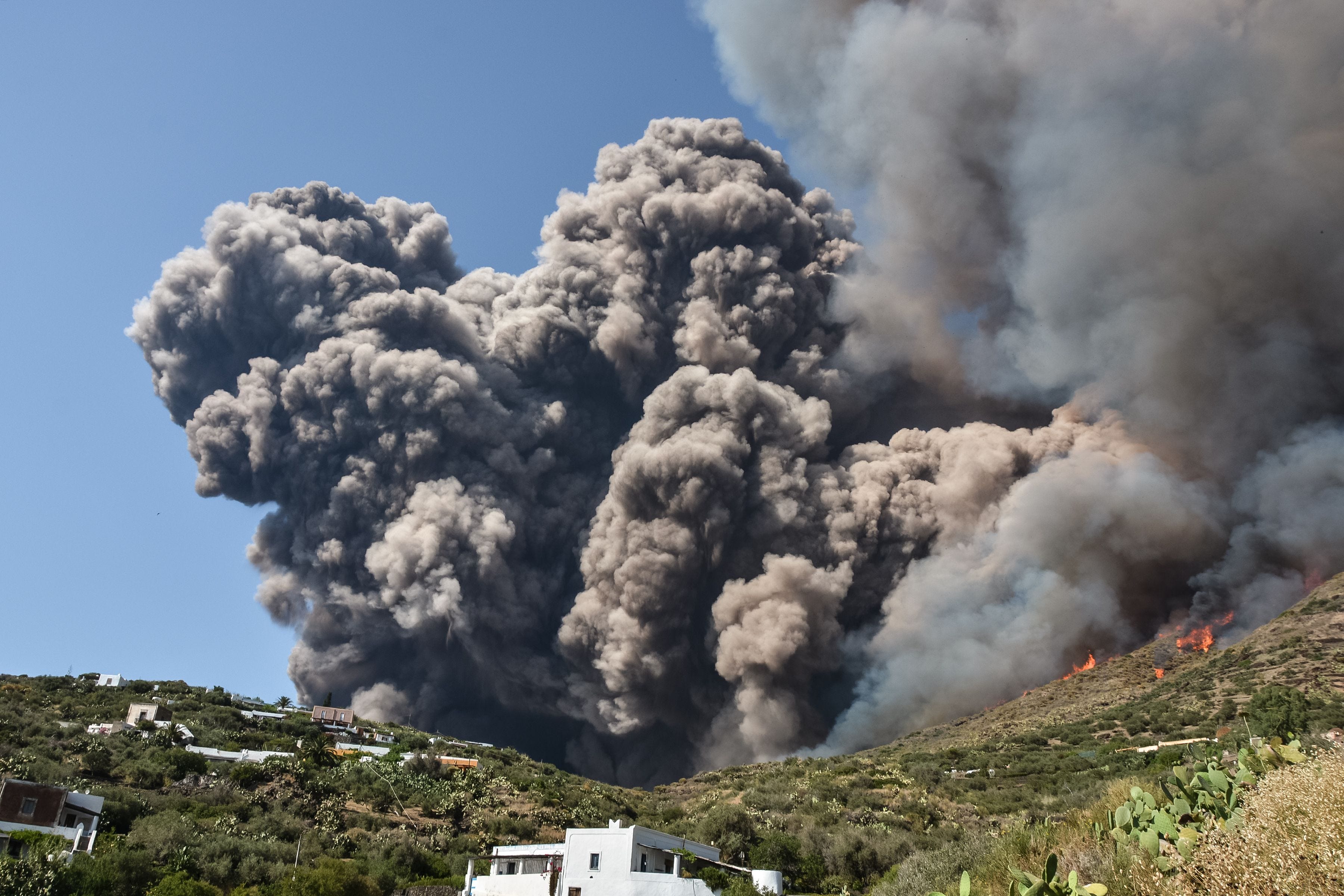 Italy volcano eruption Stromboli emits lava, smoke on island