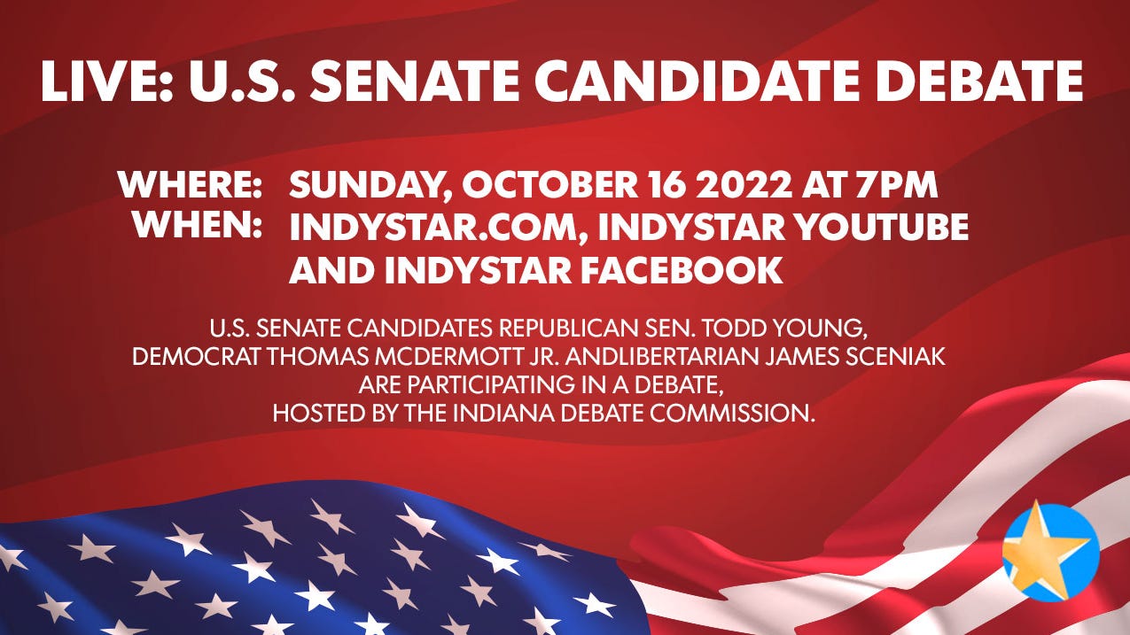 Watch live: Indiana Senate candidates debate livestream