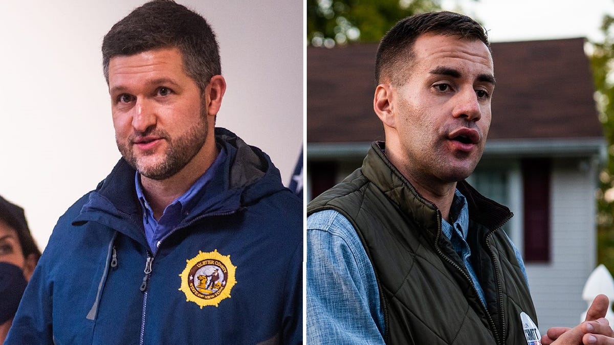From left, Rep. Pat Ryan and Assemblyman Colin Schmitt are running for the 18th Congressional District seat.