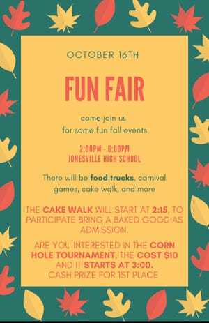 Jonesville schools looks to host fun fair for the community on Oct. 16