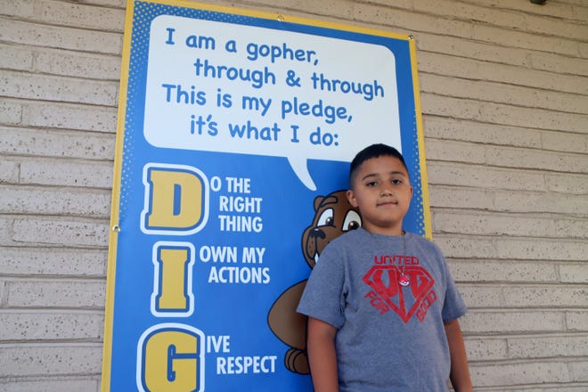 Third-grade Garden Elementary School student Diego Sandoval exemplified trustworthiness after he found a lost diamond bracelet and quickly turned in the jewelry to his teacher.