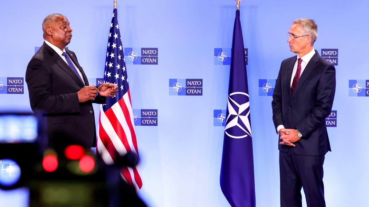 NATO defense ministers meet in Brussels Thursday, aiming to help bolster Ukraine's aerial defenses, after a widespread Russian assault across the country early this week.