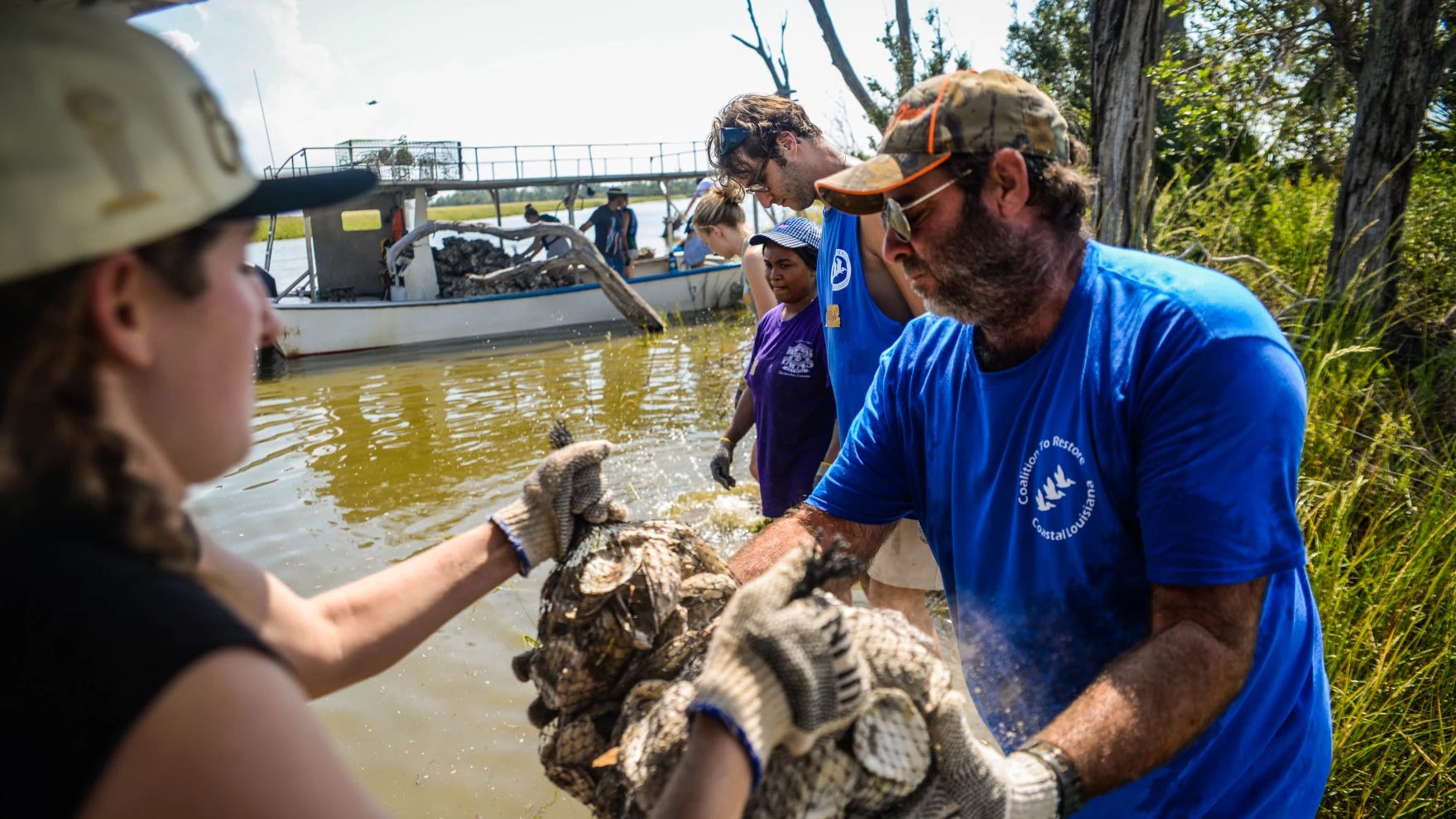 Oyster shells are helping to save Native American historic sites in Terrebonne Parish