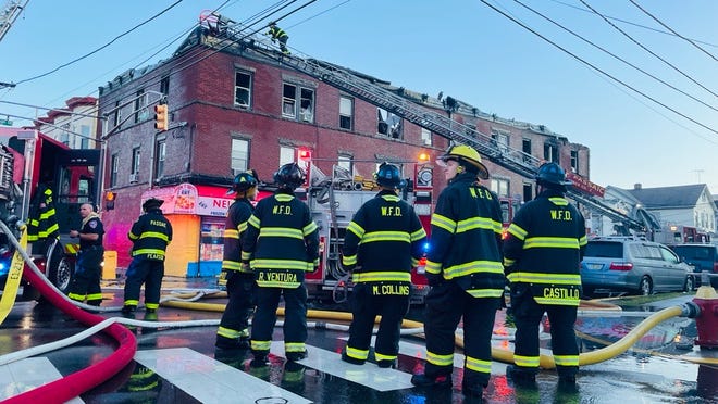 Dozens of people were evacuated after a massive fire broke out in an apartment in Passaic on Friday morning.
