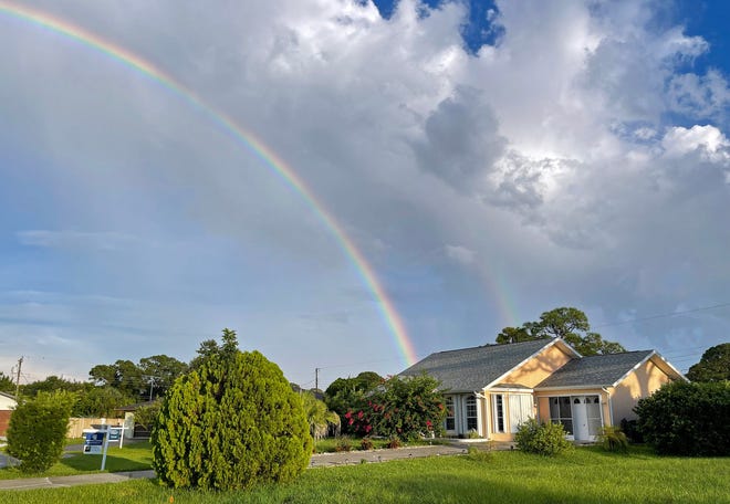 A three-bedroom, three-bathroom house in near Warm Mineral Springs, Florida, was recently listed for $439,900. Home prices are higher in most states than they were a year ago, but the number of homes being sold is falling across the country.