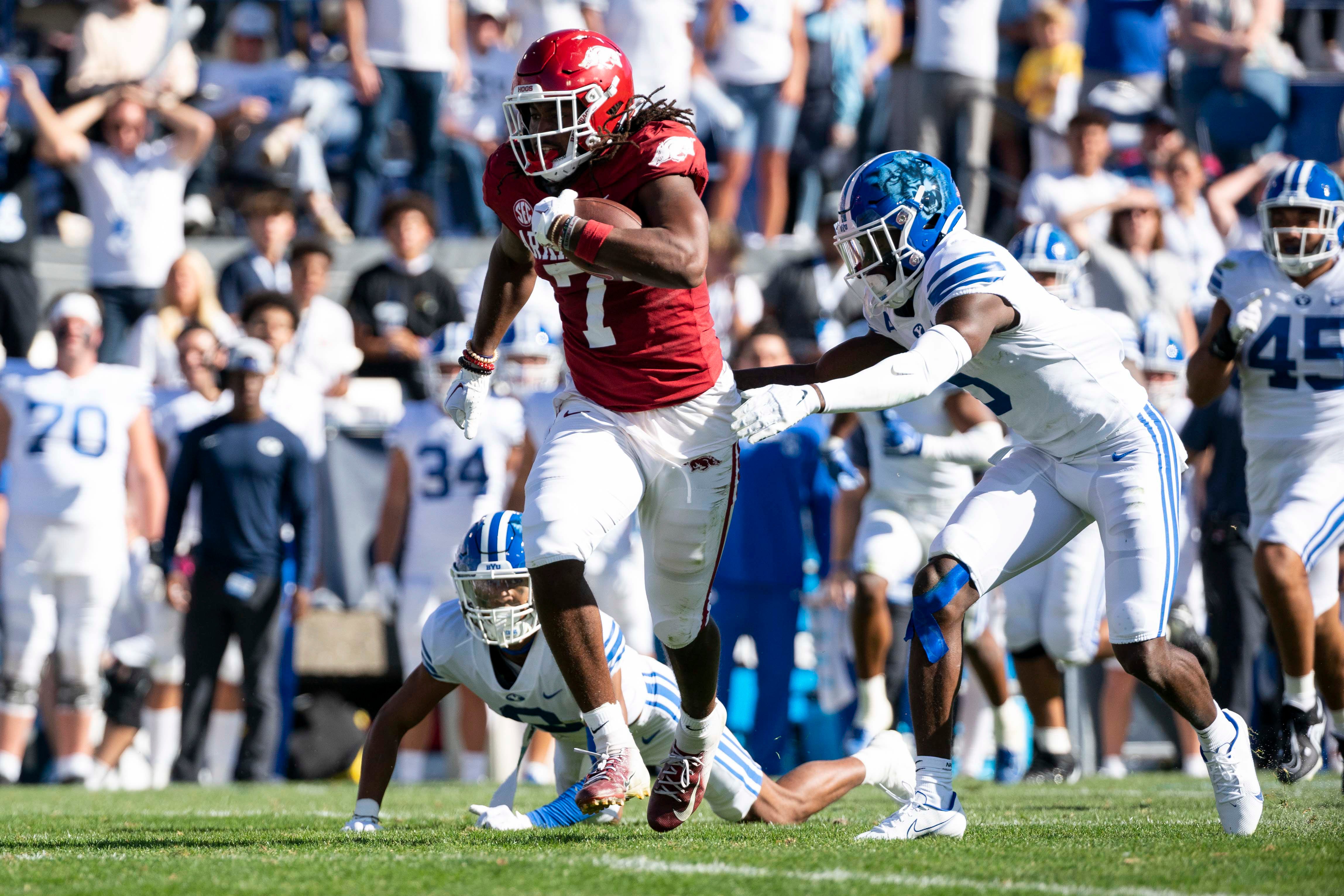 Arkansas football wins highscoring game vs. BYU, ends threegame skid