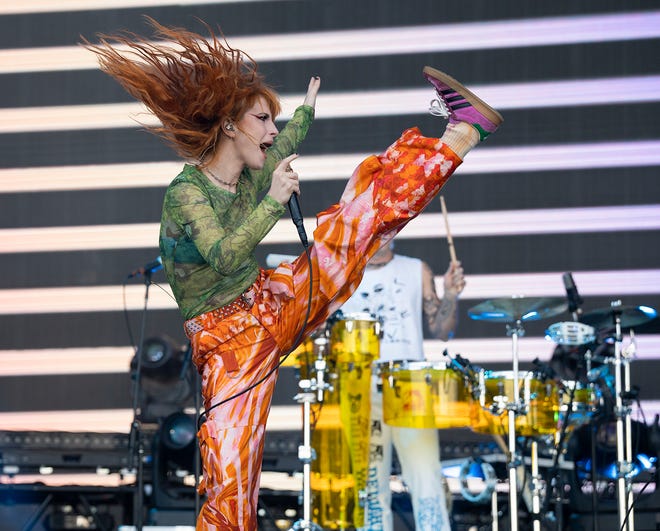 Paramore performs on the American Express stage during day three of weekend two of Austin City Limits Music Festival on Sunday, Oct. 16, 2022. 