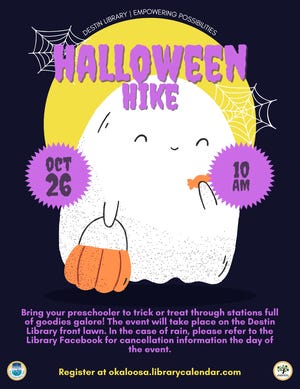 Halloween Hike for the small ones on Oct. 26.