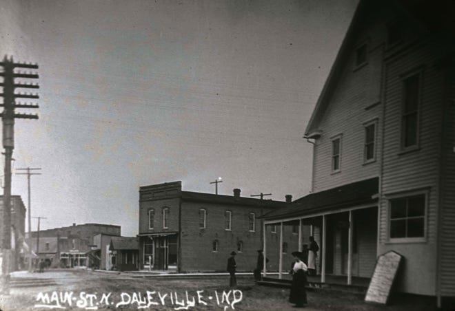 Main Street in Daleville, circa 1890s-1900.