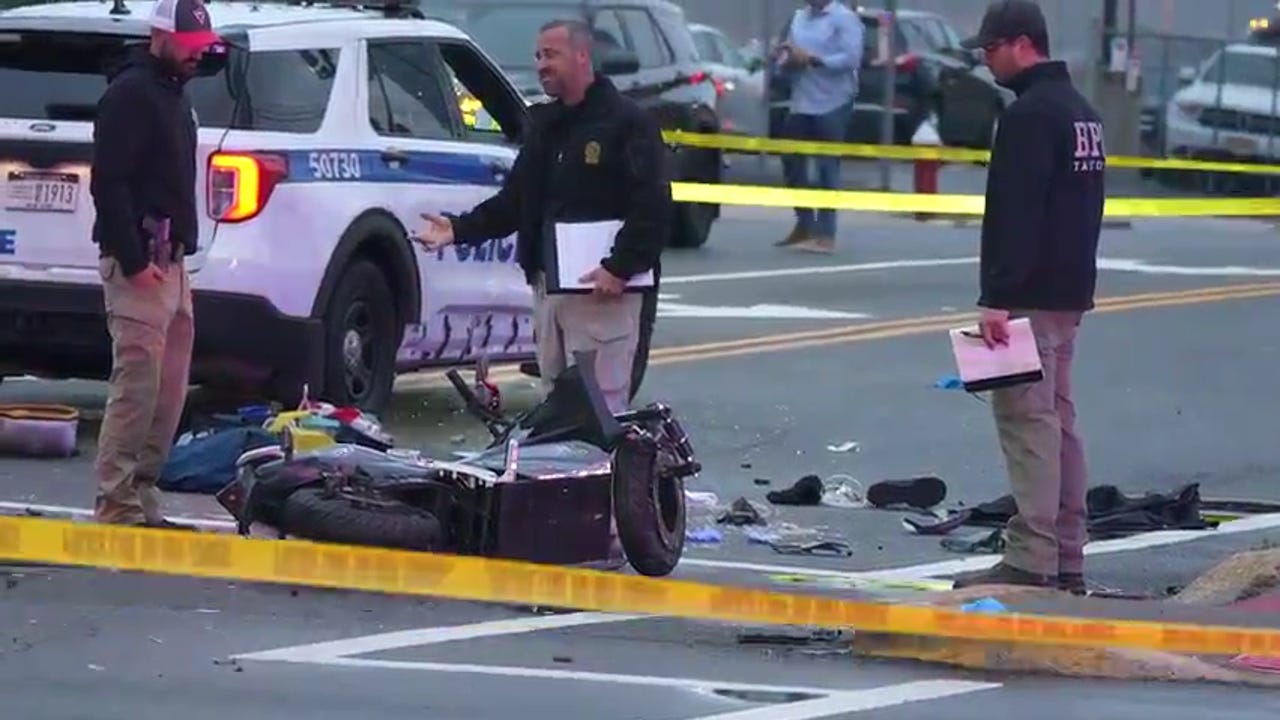 Port Authority police car crash kills motorcyclist in Fort Lee