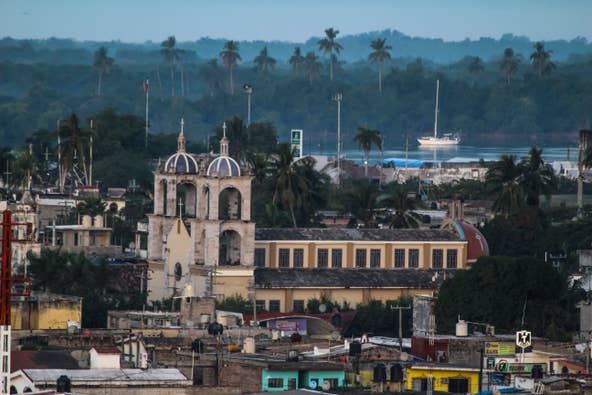 San Blas was Spain’s third port in the Pacific, after Acapulco and Colima. This city panorama was taken from the ruins of Fort San Basilio, high on a hill overlooking the sleepy hamlet. It’s easy to pick out the port and canal, as well as the beautiful Church of Our Lady of the Rosary, built in 1769. Now under renovation, it once inspired “The Bells of San Blas” by American poet Henry Wadsworth Longfellow.