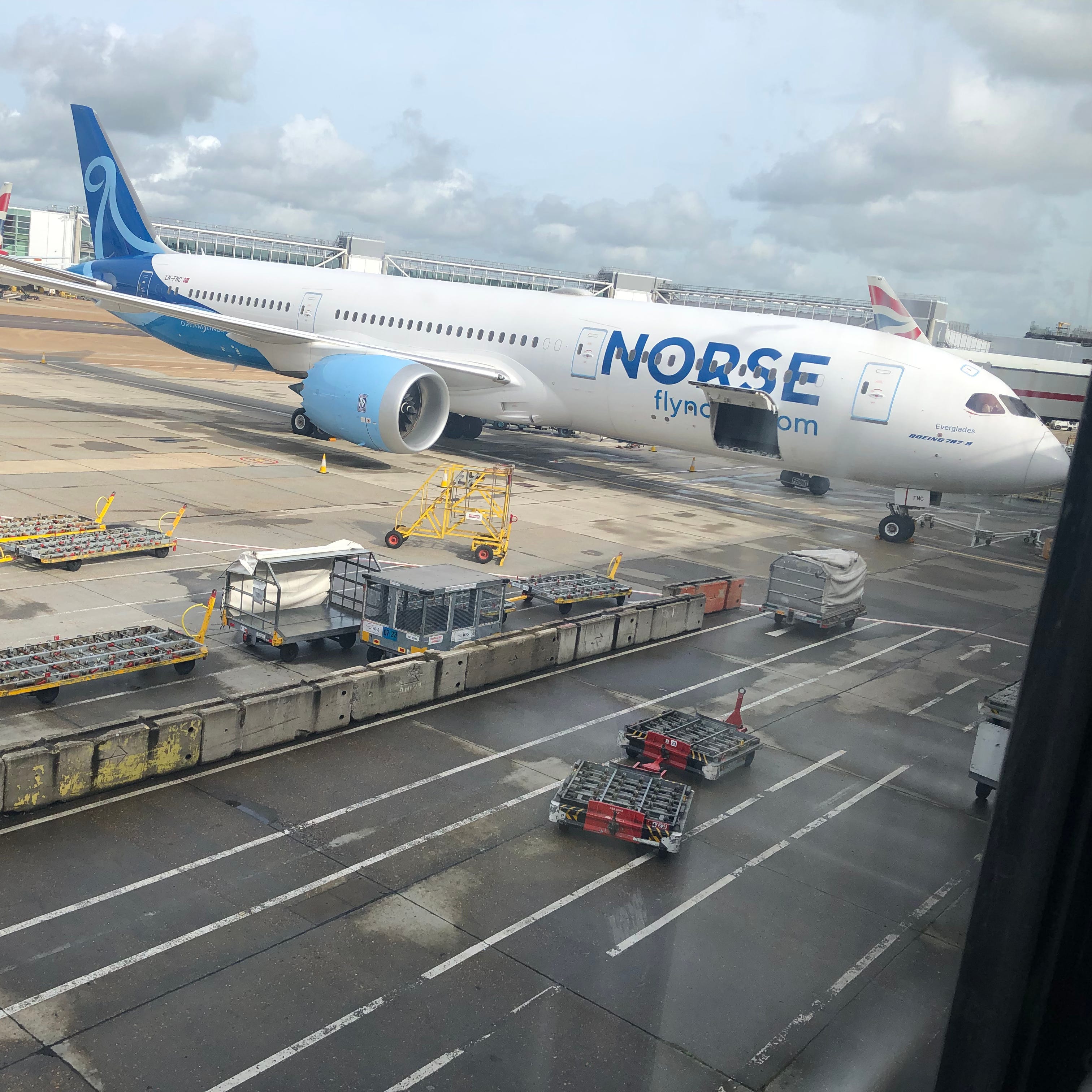 The Norse Atlantic "longship" that would take me home.