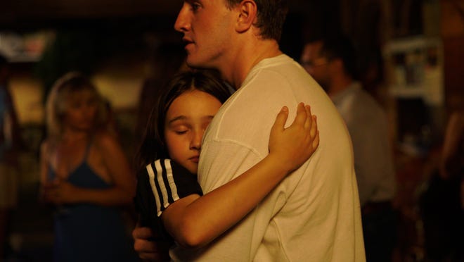 Frankie Corio, left, and Paul Mescal play a daughter and father on vacation in "Aftersun."