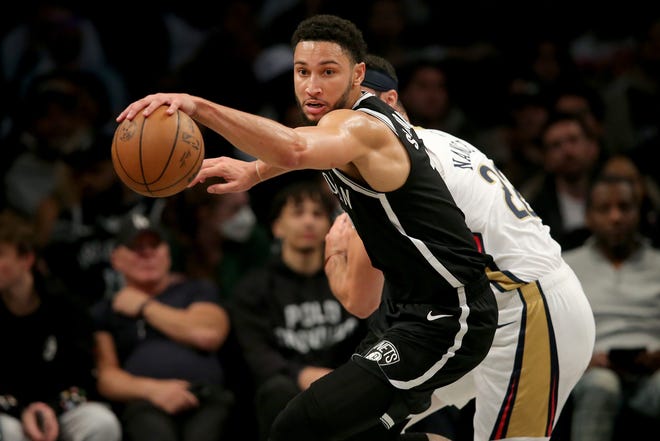 Ben Simmons had four points and fouled out of his Brooklyn Nets debut.
