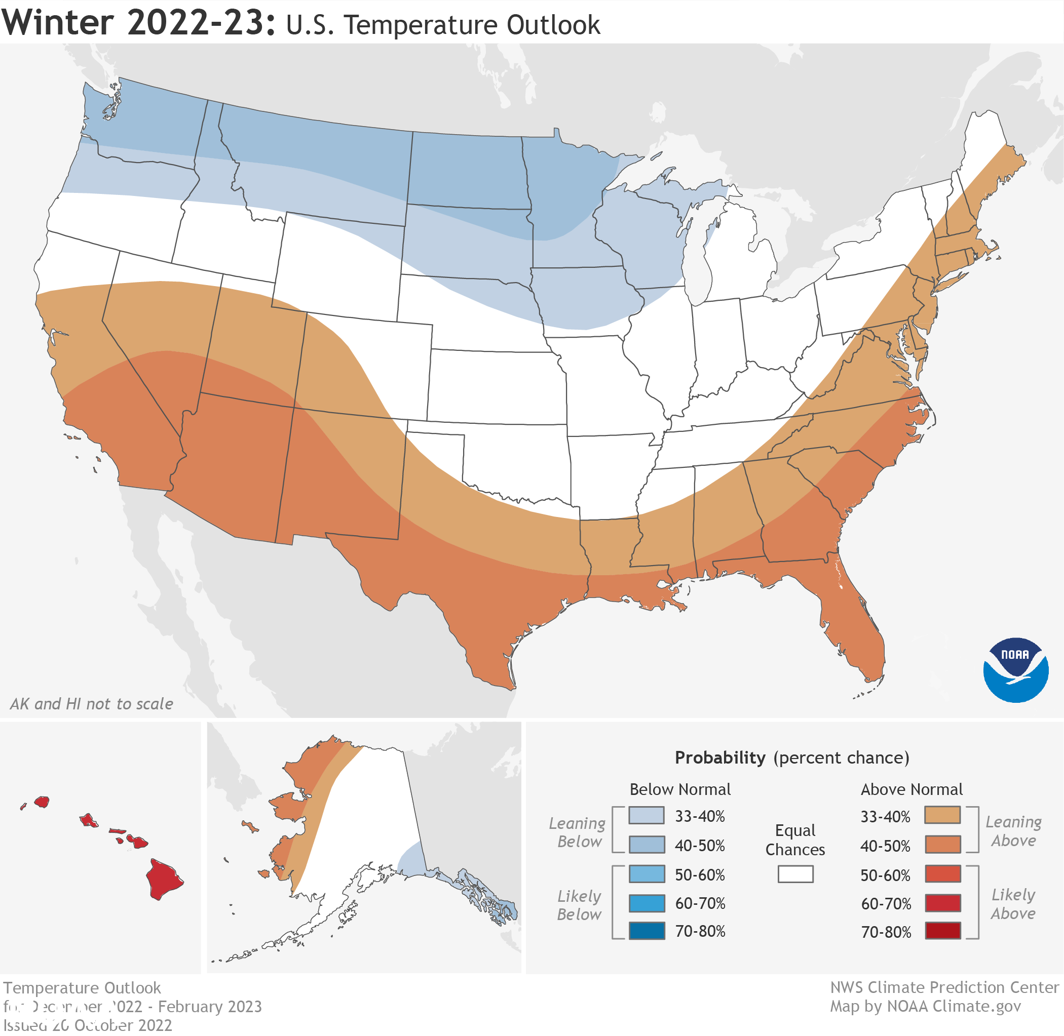 Winter forecast: Warm, dry in South and East due to La Niña, NOAA says