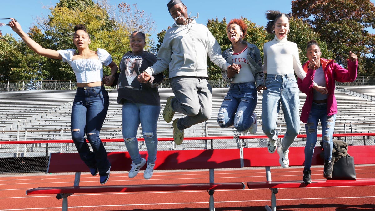 Brockton High School Class of 2023 takes yearbook photo
