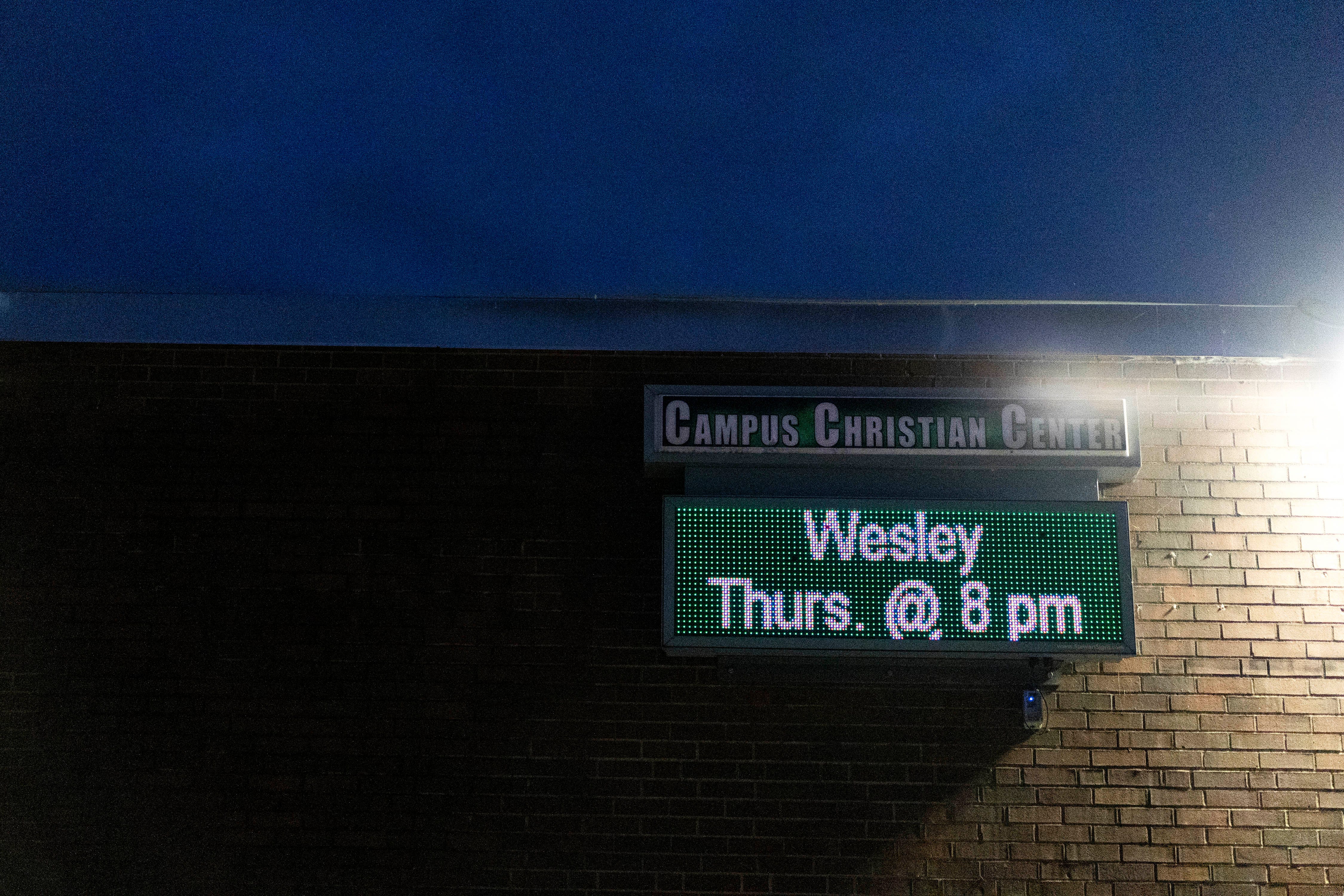 The Campus Christian Center is where Ripley Haney met Joseph Chase Hardin in 2018.
