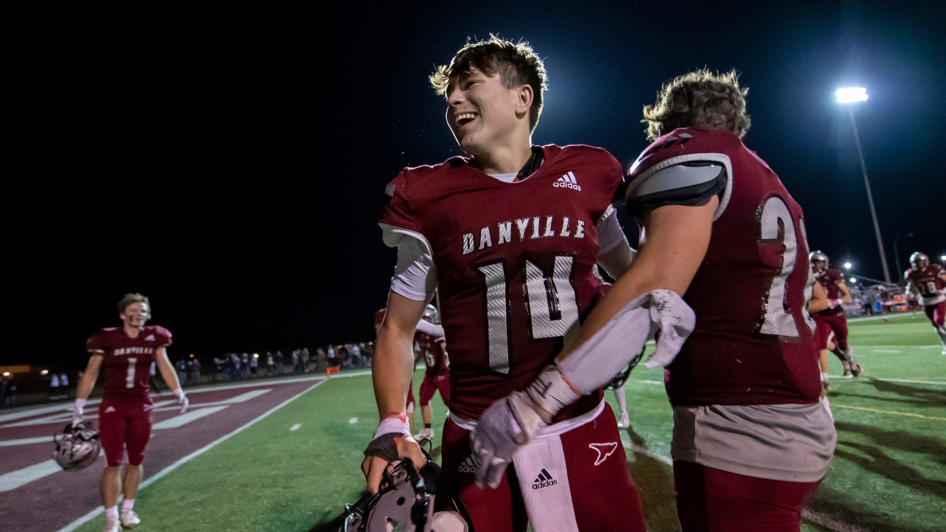Indiana high school football sectionals Danville upsets TriWest