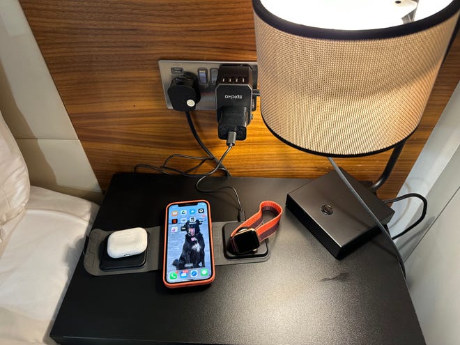 Portable travel charging station powered by Mophie and Epicka.
