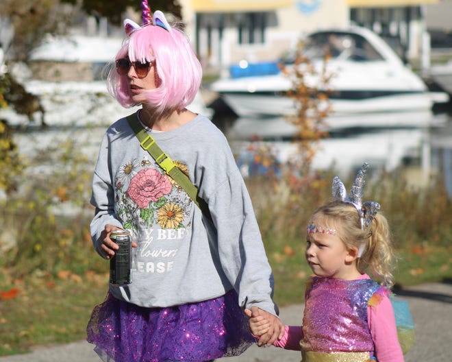 Many were out wearing their costumes at the Cheboygan Children's Trail Halloween event on Saturday afternoon.