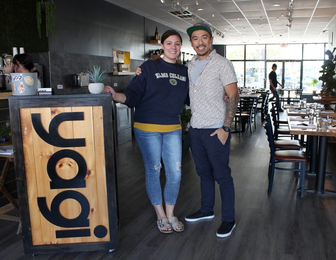 Kodi Keith and Basil Yu are co-owners of Yagi Noodles, which recently moved from lower Thames Street into the Shops at Long Wharf.
