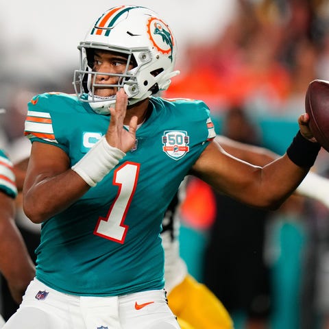 Week 7: Miami Dolphins quarterback Tua Tagovailoa 