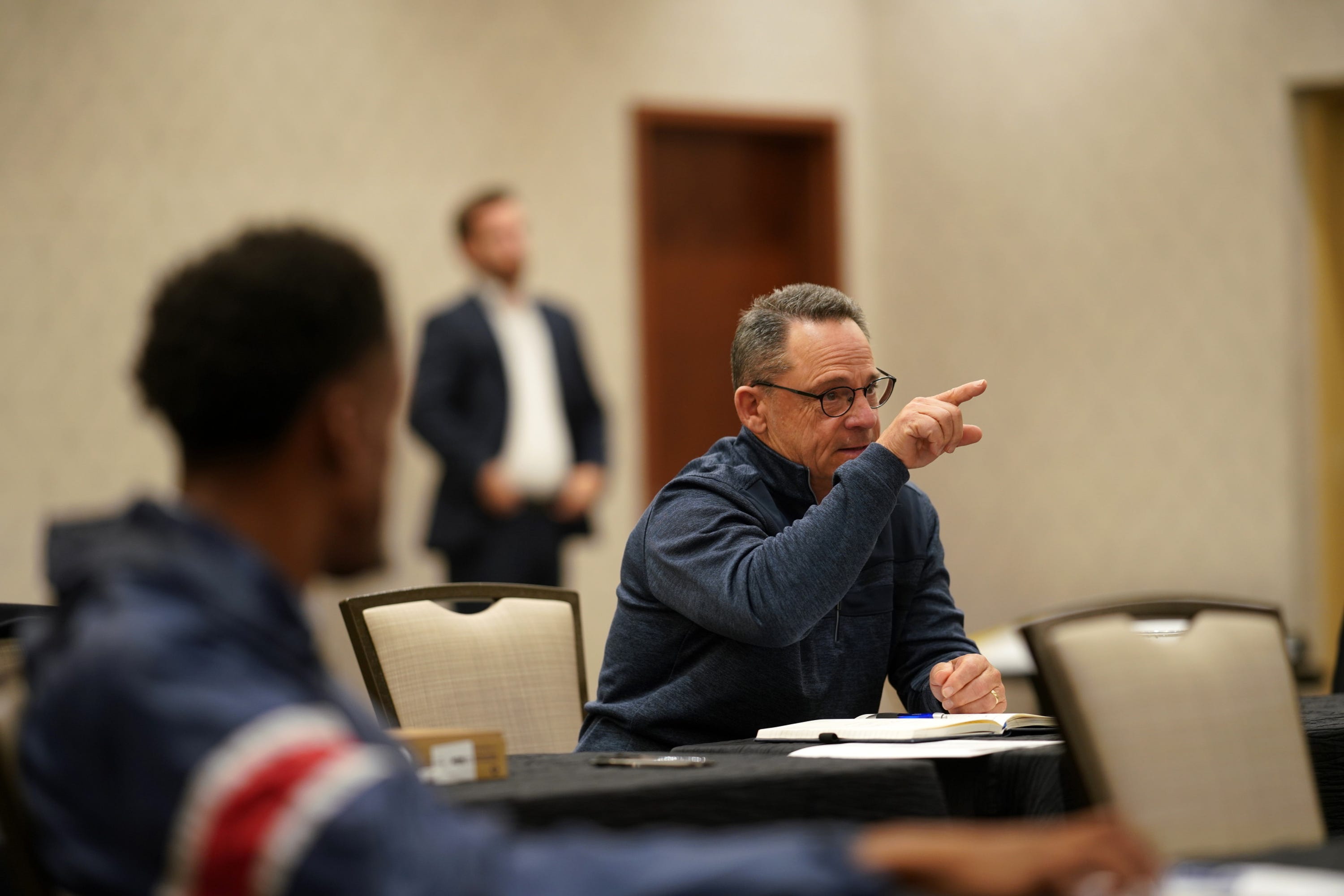 Criag DiSesa, president of the Middle Resoultion, talks to the Virginia Education Opportunity Alliance Saturday meeting which was offering free training for citizens to learn best practices to advance education choice.