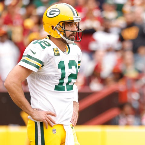 It was a frustrating afternoon for Aaron Rodgers a