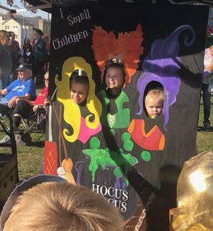 Kids enjoy one of the activities at last weekend's Enchanted Pumpkin Festival in Kewanee, which organizers plan to make an annual event.