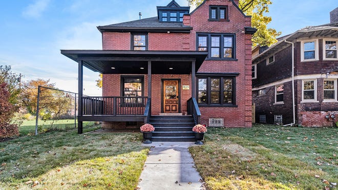 Detroit house renovated with reclaimed materials for sale