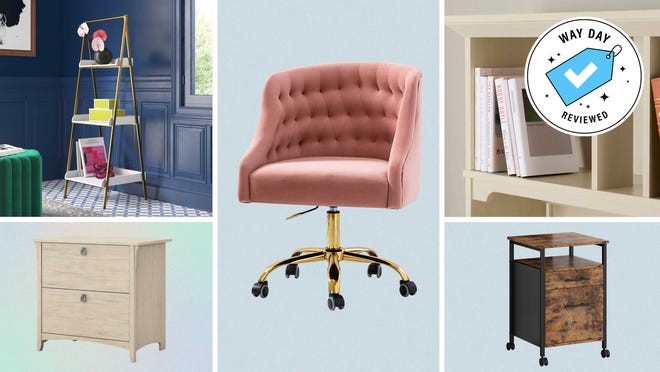 Score early Black Friday deals on desks, office chairs, filing cabinets and more during Wayfair's Way Day 2022 sale.