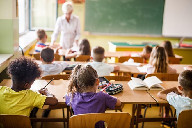 Teacher in classroom