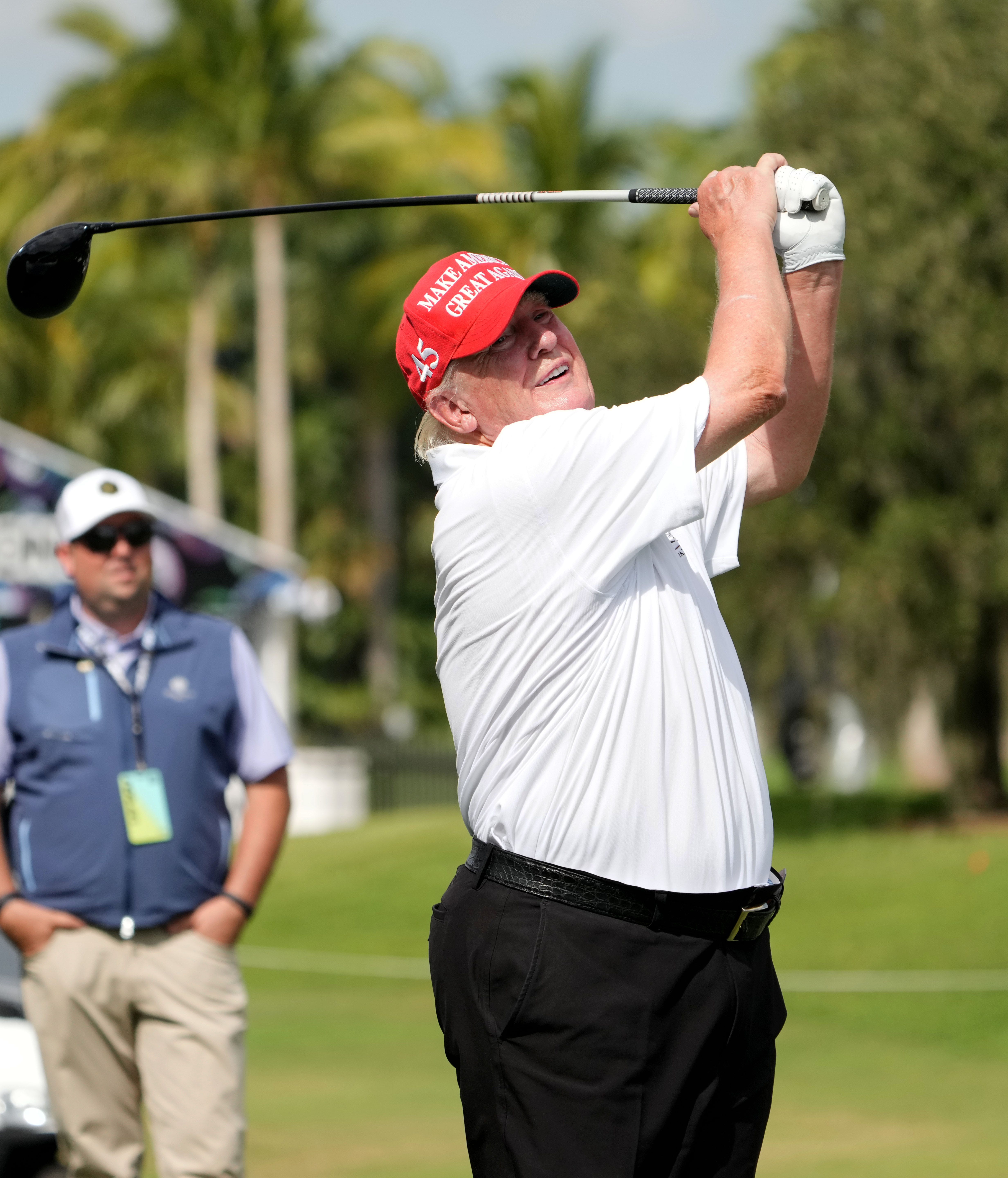 Trump declares himself the winner of his own club championship – in the Trumpiest way ever